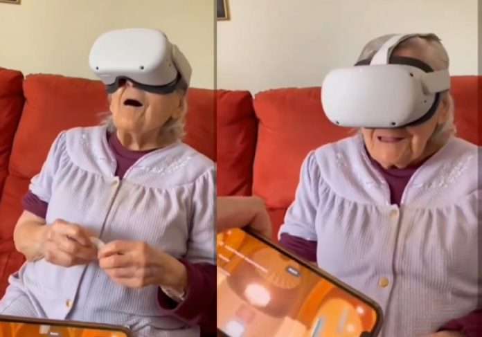 Você está visualizando atualmente Vovó de 100 anos se emociona ao conhecer catedral em realidade virtual
