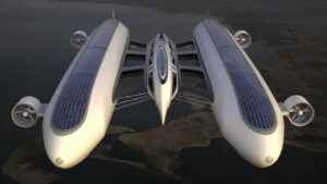 Leia mais sobre o artigo Superiate voador movido a hélio com estilo futurista é revelado, veja vídeo