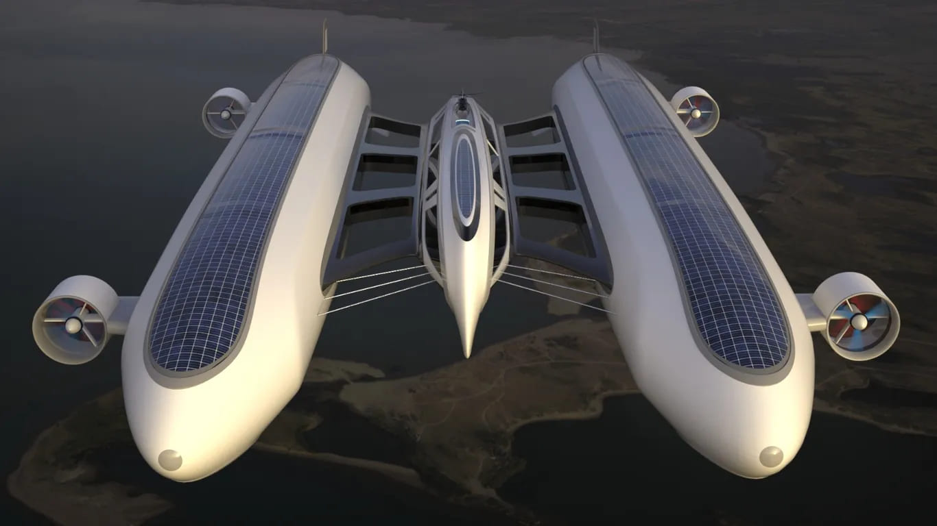 Você está visualizando atualmente Superiate voador movido a hélio com estilo futurista é revelado, veja vídeo