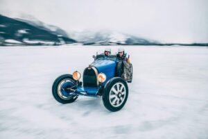 Leia mais sobre o artigo Clássico de GPs, Bugatti Type 51 ganha nova versão para correr no gelo