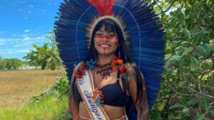 Leia mais sobre o artigo Miss indígena é estrela de campanha de marca de perfumes