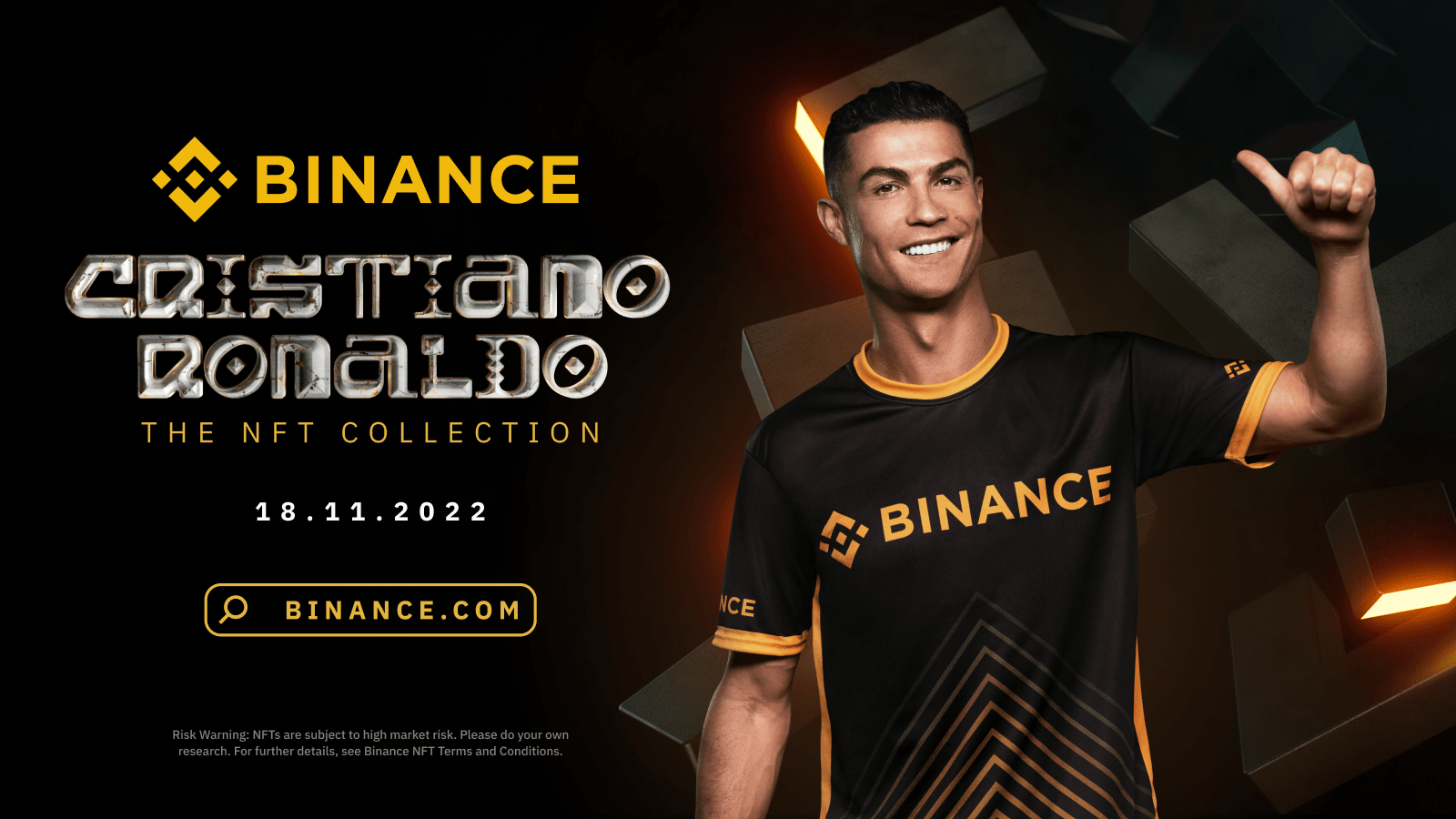 No momento, você está visualizando Cristiano Ronaldo lança sua 1ª coleção de NFTs com a Binance