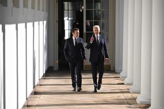 No momento, você está visualizando Encontro entre Biden e Macron marca aliança contra a Rússia