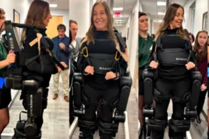 Leia mais sobre o artigo Tetraplégica, Mara Gabrilli caminha com exoesqueleto