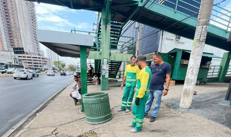 No momento, você está visualizando Prefeitura de Cuiabá inicia instalação de lixeiras em pontos de ônibus