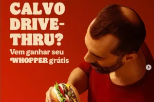 Leia mais sobre o artigo Burger King dá hambúrguer de graça para calvos ‘estilo drive-thru’