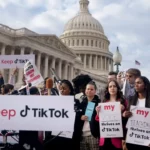 Os protestos contra a ofensiva dos EUA pode banir o TikTok