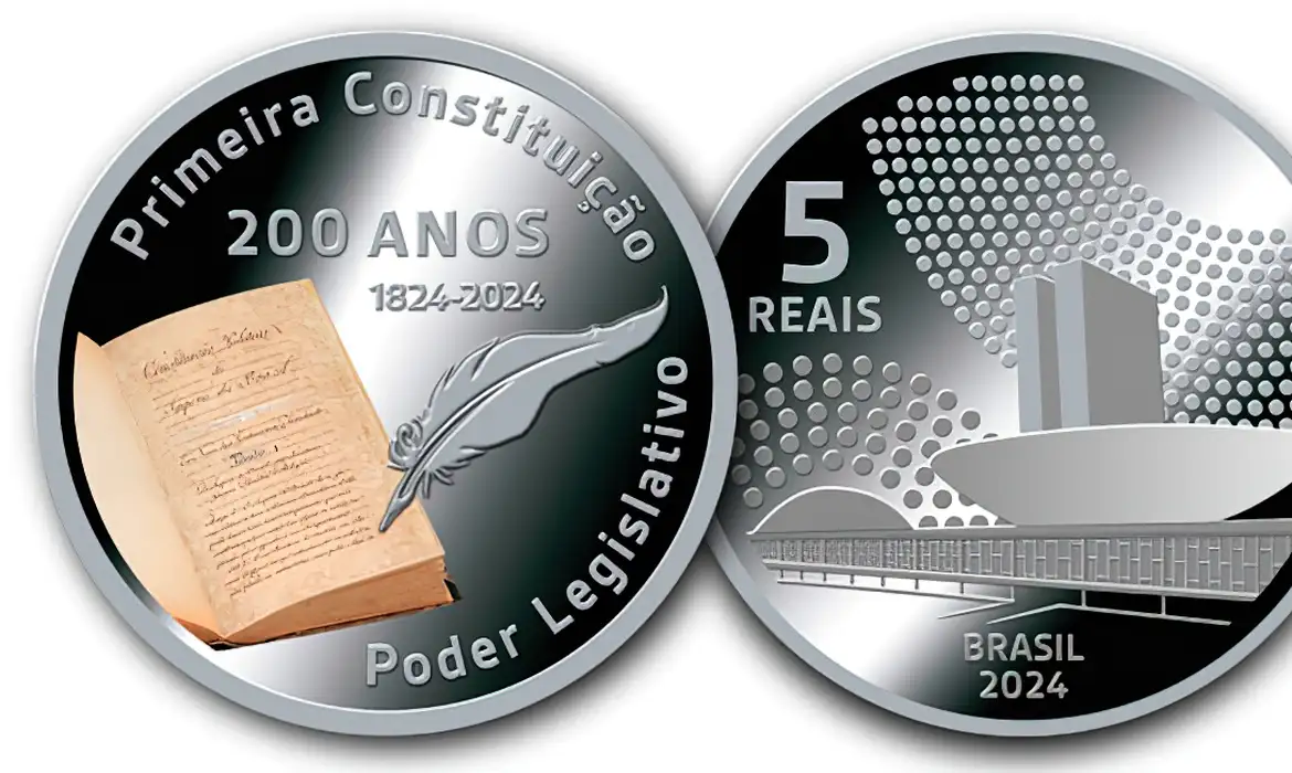 Você está visualizando atualmente BC lança moeda comemorativa dos 200 anos da Constituição de 1824