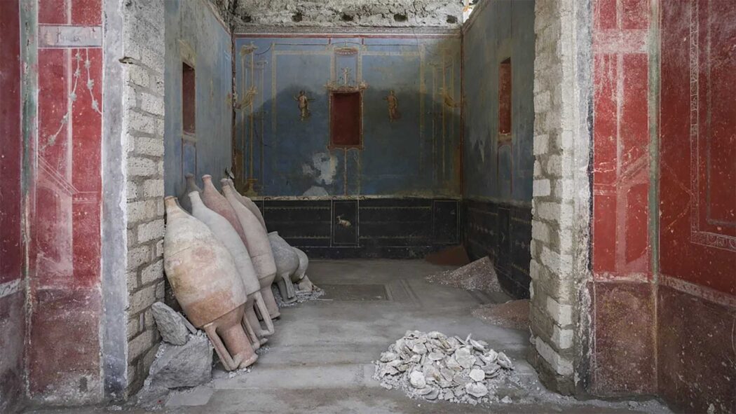 Você está visualizando atualmente Pesquisadores encontram Santuário Azul magnífico nas ruínas de Pompeia