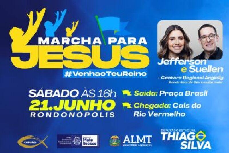 No momento, você está visualizando Primeira edição da Marcha para Jesus em Rondonópolis tem apoio da ALMT