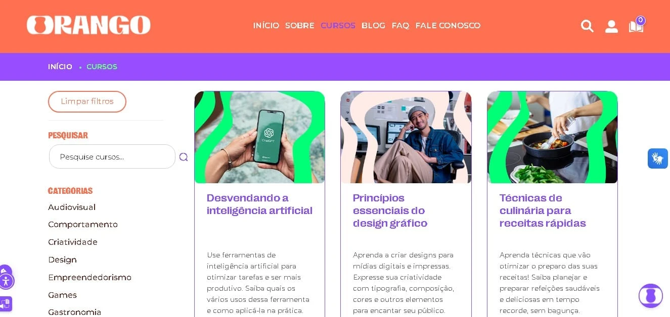 No momento, você está visualizando Senac lança Orango, nova plataforma digital com cursos 100% gratuitos e certificação