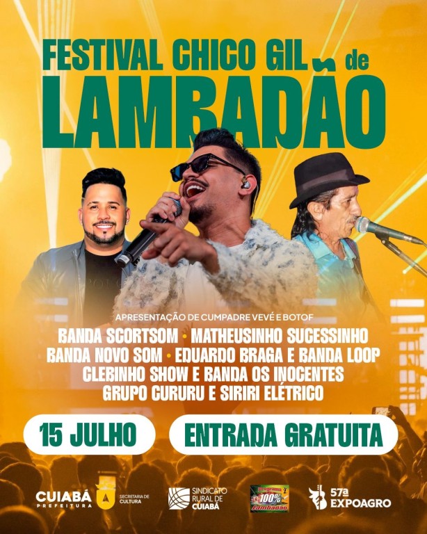 No momento, você está visualizando Festival de Lambadão valoriza artistas locais e ritmo cuiabano