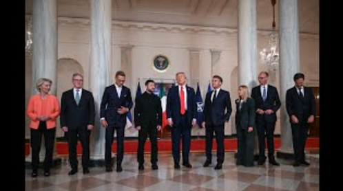 No momento, você está visualizando Líderes europeus elogiam esforços de Trump para pôr fim à guerra na Ucrânia