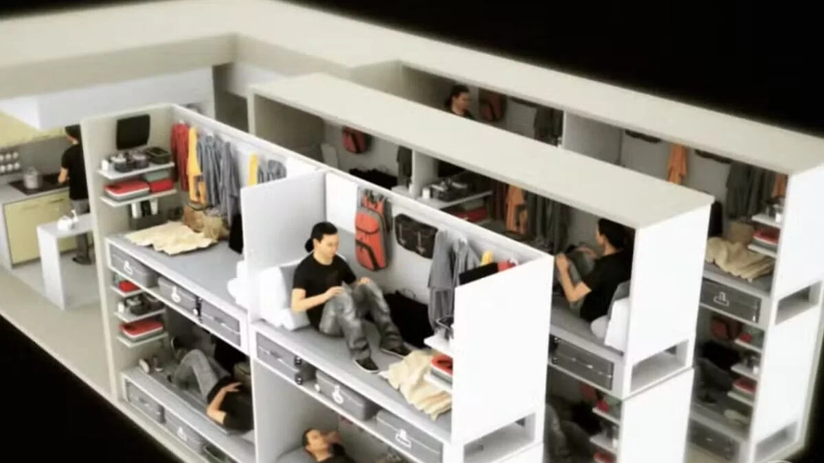 No momento, você está visualizando Conheça os microapartamentos de Hong Kong chamados de apartamentos-caixão