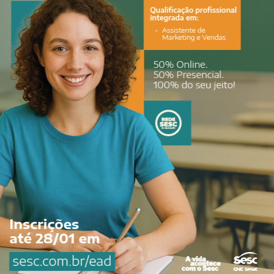 No momento, você está visualizando Unidades do Sesc-MT oferecem vagas EAD/EJA com formação de Marketing e Vendas