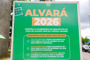 Leia mais sobre o artigo Prazo para pagar Alvará com 20% de desconto em cota única encerra sexta-feira (23)