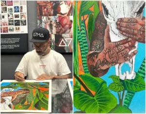 Leia mais sobre o artigo Shopping Estação Cuiabá recebe exposição de Babu78 até domingo