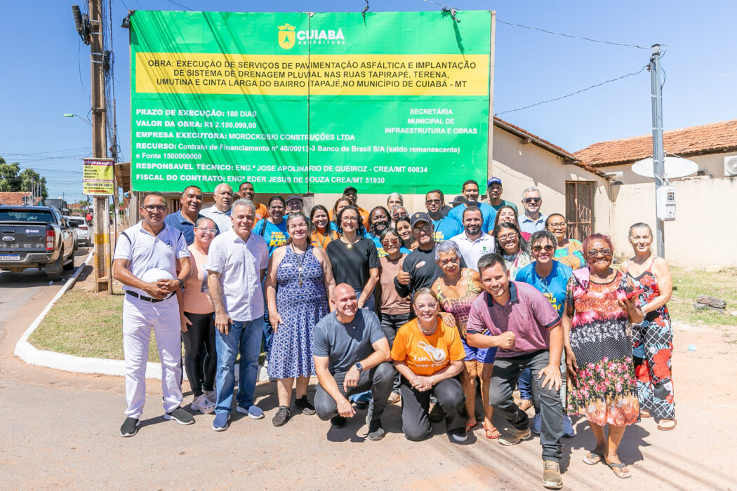 No momento, você está visualizando Prefeitura de Cuiabá lança obras de asfalto no Residencial Itapajé