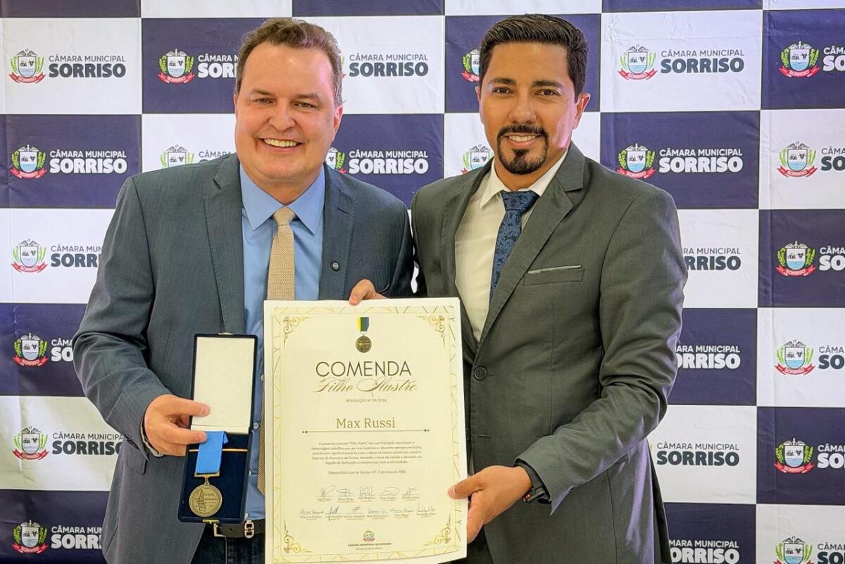 No momento, você está visualizando Max Russi recebe comenda “Filho Ilustre” no aniversário de 40 anos de Sorriso