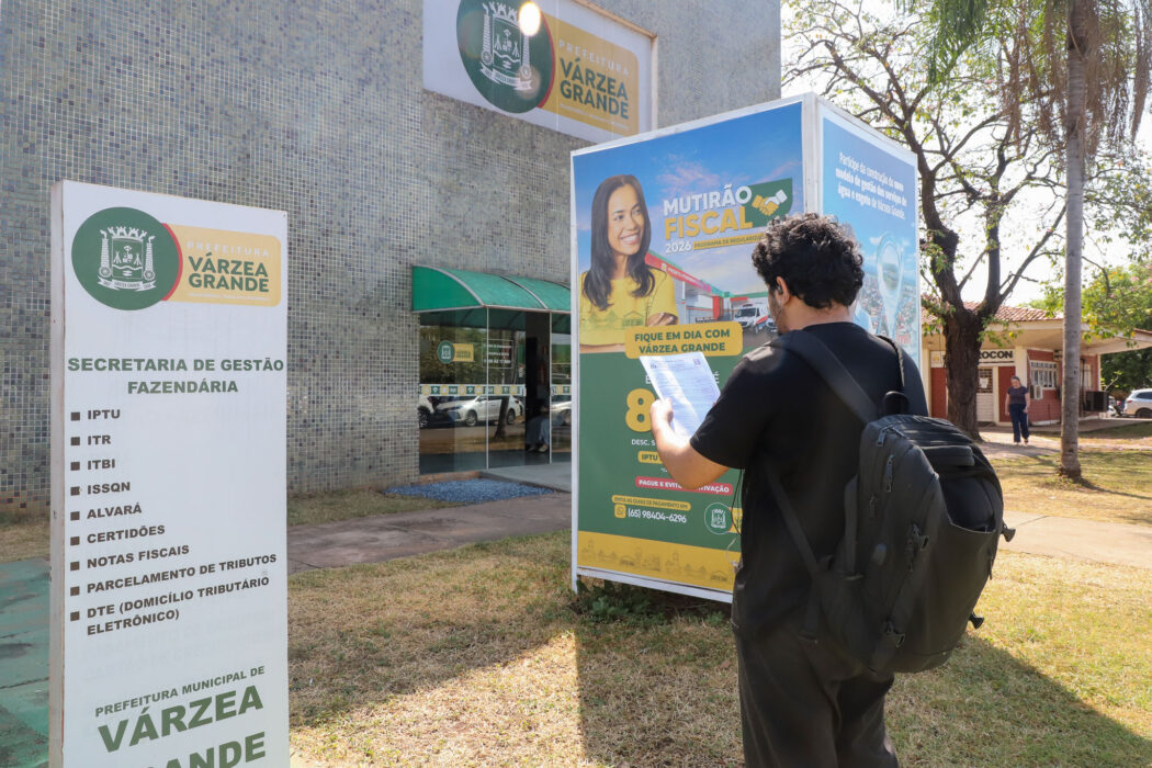 No momento, você está visualizando Várzea Grande traz Refis 2026 com até 80% de desconto
