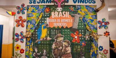 Alunos CMEI Vanier conhecem cultura das cinco regiões do Brasil