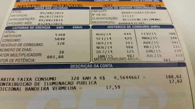 Consumidor pagará menos na conta de luz em janeiro