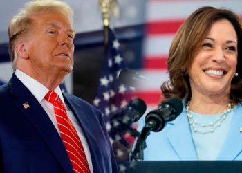 Harris e Trump empatam em pesquisa nos 7 estados-chave