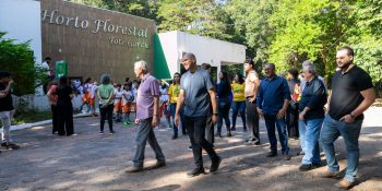 Horto Florestal recebe 120 crianças e está aberto para visitação